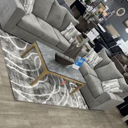 2Pc Light Grey Sofa Set- Available In Dark Grey