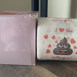 New Novelty Gift Toilet Paper - I Love The Poop Outta You 3 3/4”