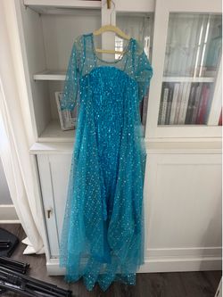 Girls Elsa Frozen Costume Gown Size 6