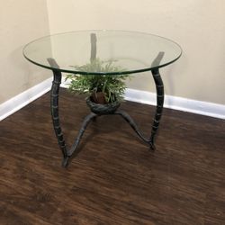 Glass Top Accent table