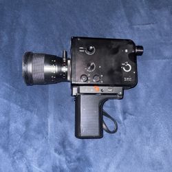 Braun Nizo S 800 Super 8 Reflex Vintage Movie Camera Black with Case Super 8 