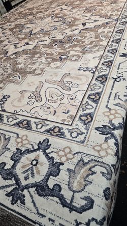 Lofus 8x10 Area Rug Washable Vintage Boho Soft Non-Slip,Floral Brown