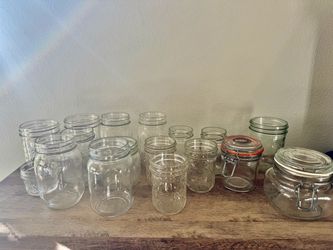 Mixed Glass Jar Lot – Mason & Clamp Lid