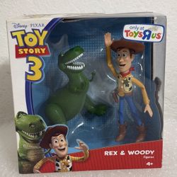 Toy Story 3 Rex And  Woody Figures Toys R Us Exclusive $40 