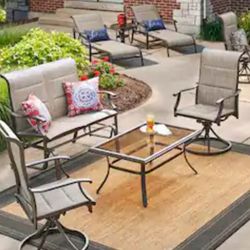 Riverbrook Coffee Table And 2 Swivel Chair Set