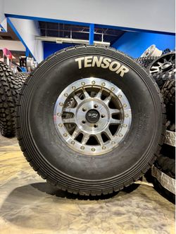 Big Sale. On 15” Beadlock machine or black Beadlock wheels & 35x10-15 tensor DSR Tires For SXS UTV 5 lug (We Finance)