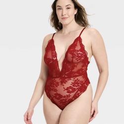 Eyelash Lace High Leg Lingerie Teddy Bodysuit,