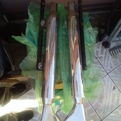 Harley Davidson Fishtail Pipes