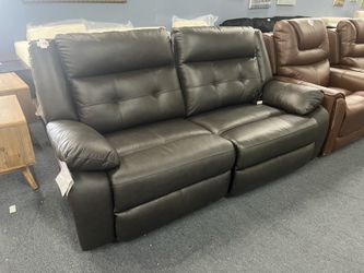 Ashley Genuine leather sofa，$550