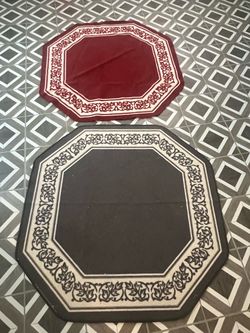 Two octagon rugs