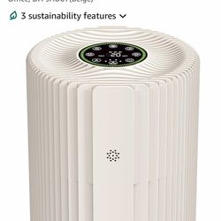 Brand new Air Purifiers For Bedroom And Home With Air Quality Display 1095 Sq. Ft Efficiency Pet Air Purifier For Dorm Room With 360° Air Intake & Out