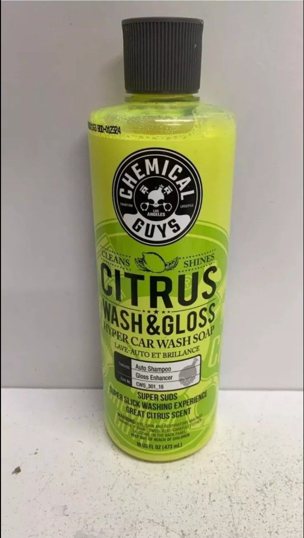 CHEMICAL GUYS CITRUS WASH & GLOW HYPER CAR WASH SOAP SHAMPOO 473ML
