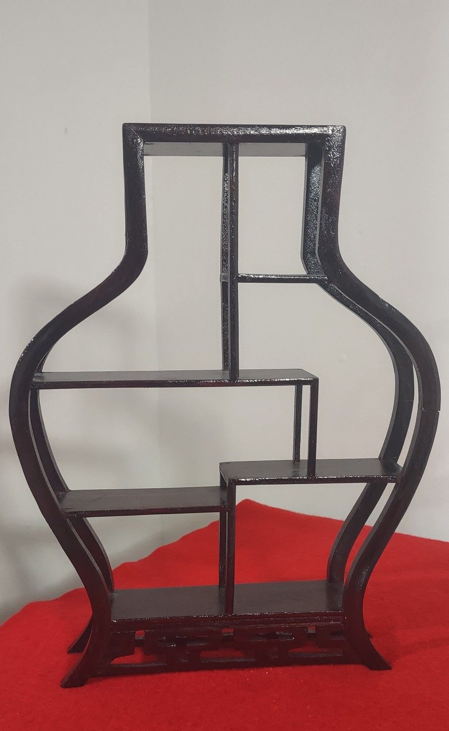 Miniature Chinese Furniture – Vase Shaped Shelf 12" Tall x 9" Wide.