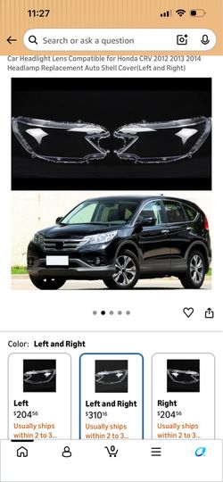 Headlight lens for Honda CRV 2012 2013 2014