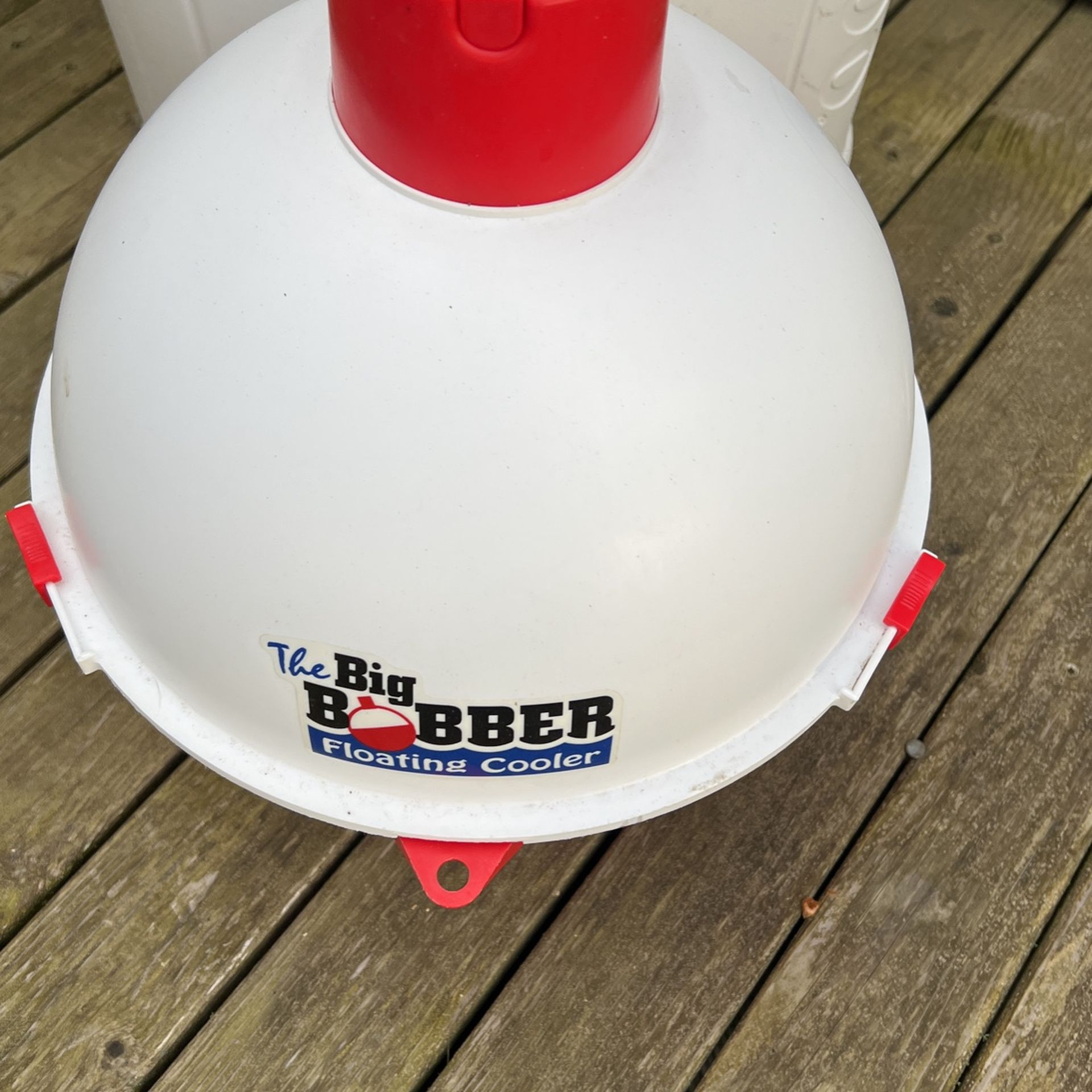 The Big Bobber Floating Cooler With Plates And Cups Like New Used Once