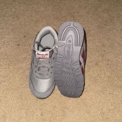 Reebok Toddler 13 burgundy, and gray