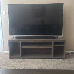 65 Inch Samsung TV & Soundbar W/ Subwoofer & TV Stand