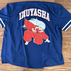 Inuyasha Button Up Baseball Jersey