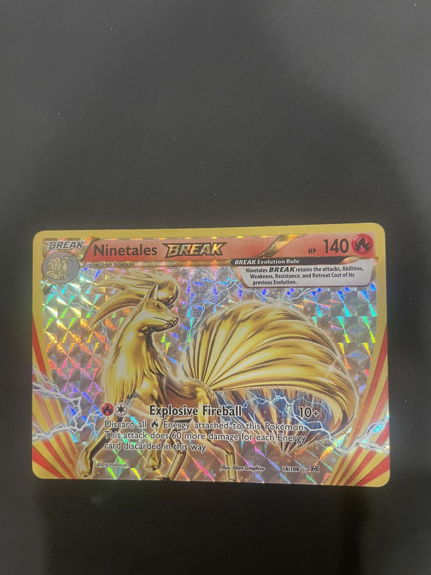 Ninetales Break Shiny Card Good Condition 2016
