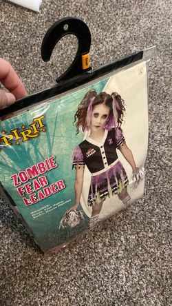 Spirit Zombie Fear Leader Girls Costume Small