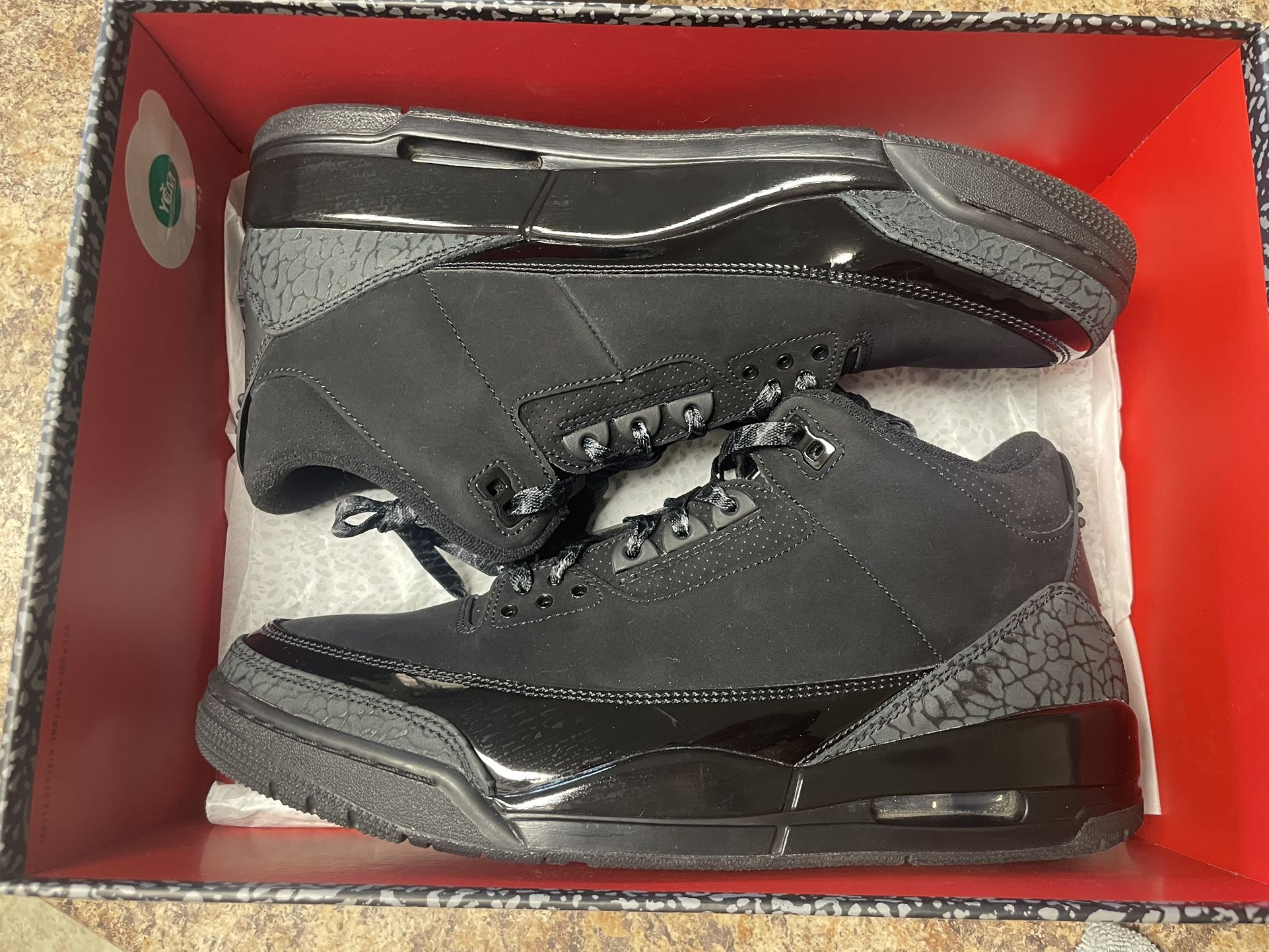Jordan 3 Size 11 “Black Cat”