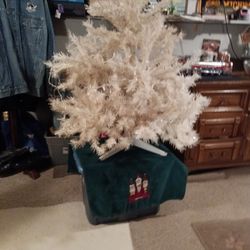 Vintage 3.5 Ft White Xmas Tree