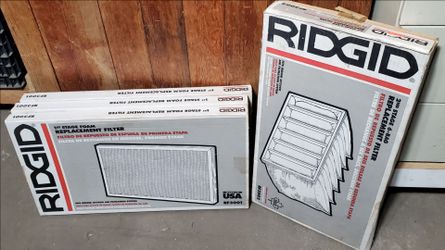New In Box - set of 4 OEM Filters for Ridgid's AF3000 Airborne Filtration System!
