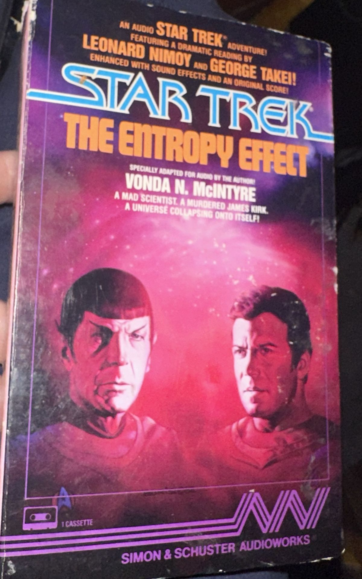 Vintage STAR TREK - THE ENTROPY EFFECT BY VONDA N. MCINTYRE on cassette tape. *EXCELLENT CONDITION* located Off lake mead and Simmons area asking $5