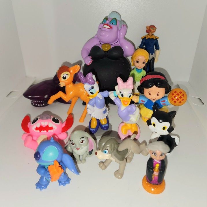 assorted lot of Disney mini figures 