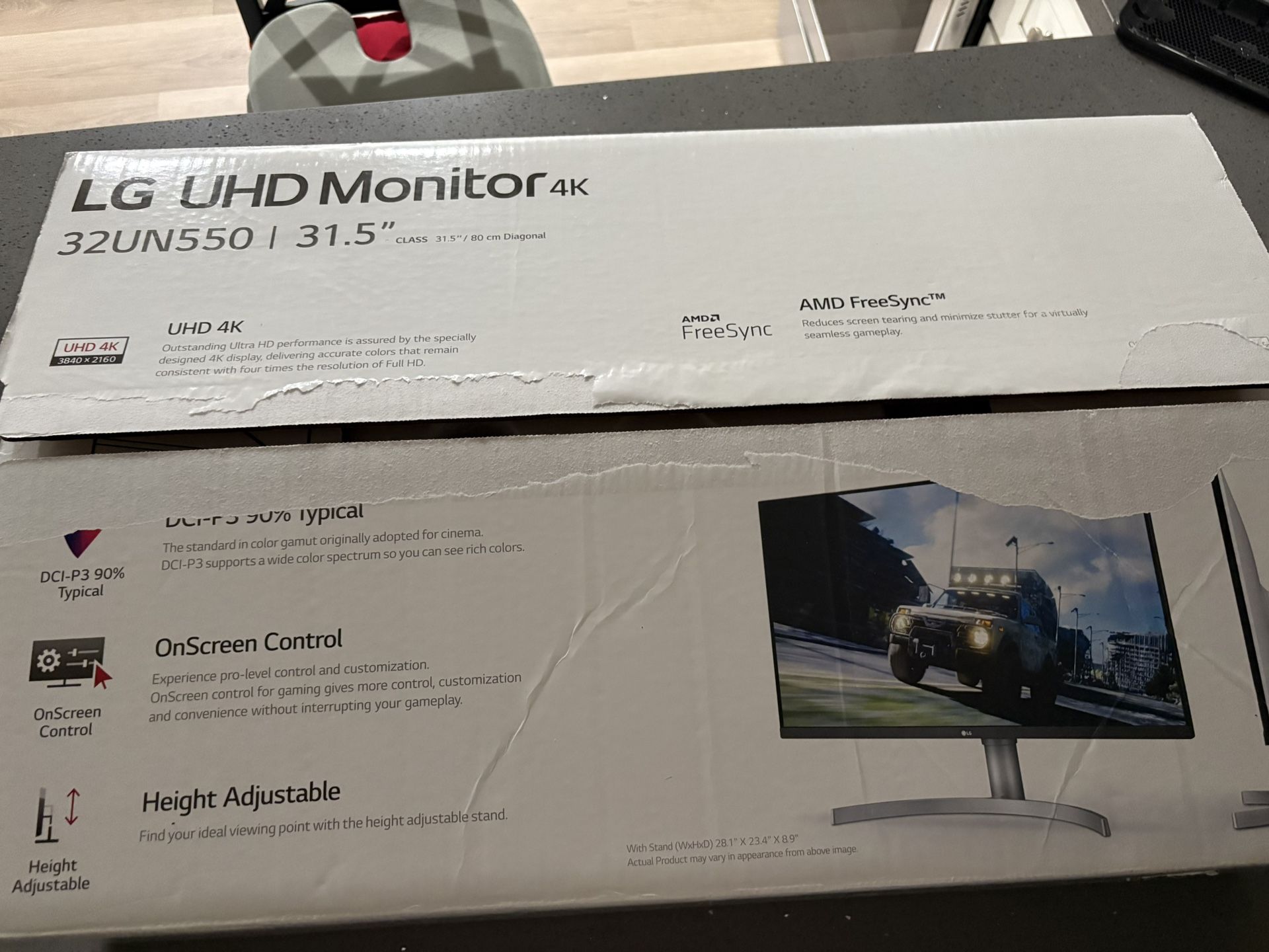 LG 32” UHD Monitor 4K