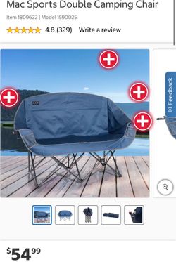 Mac Sports Double Camping Chair