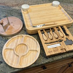 SMIRLY Charcuterie Board + Disc cheese Curler/Slicer