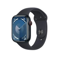 Apple Watch Series 9 With Blood Oxygen. GPS + Cellular 45mm Midnight Aluminum Case with Midnight Sport Band - M/L. 45mm