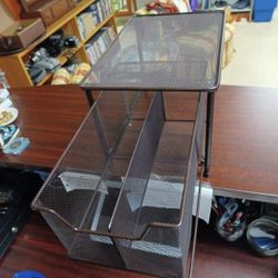 Brown Metal Top Organizer