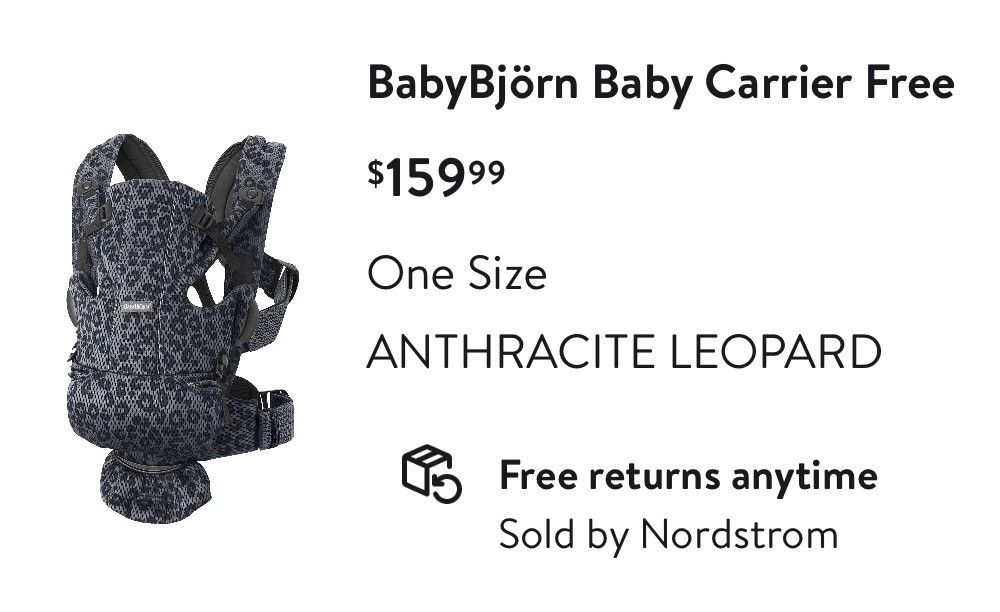 Baby Bjorn Baby Carrier Free $60