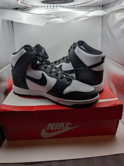 Brand New Nike Dunk High Black White Sneakers Panda M 9.5