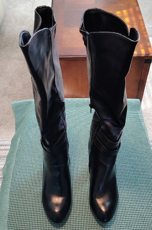 Rampage Eloise Women's Synthetic Fashion - Knee-High Boots-Black