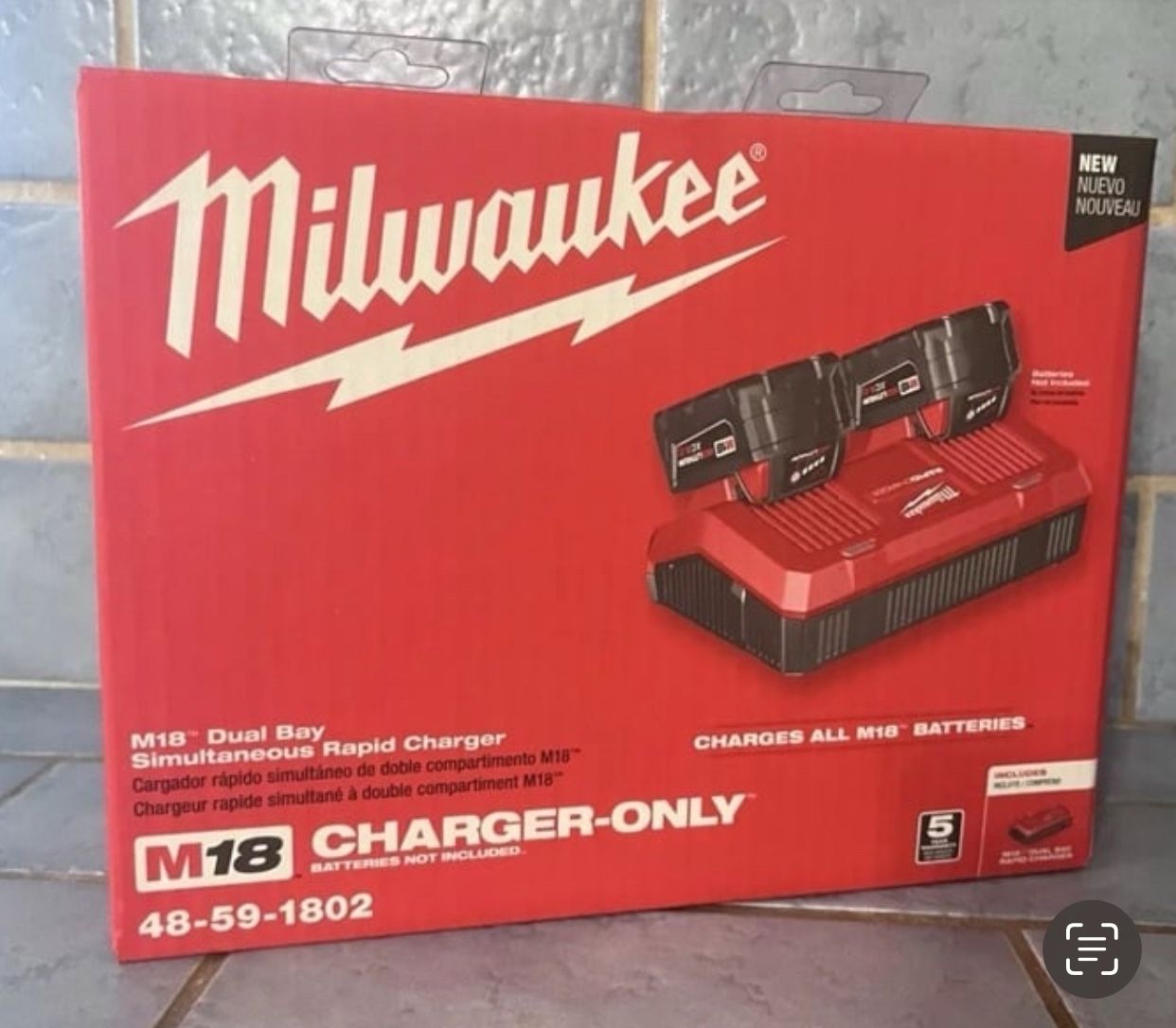 Milwaukee New Dual Fast Charger No Battery