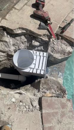 Pool in ground pvc pipes