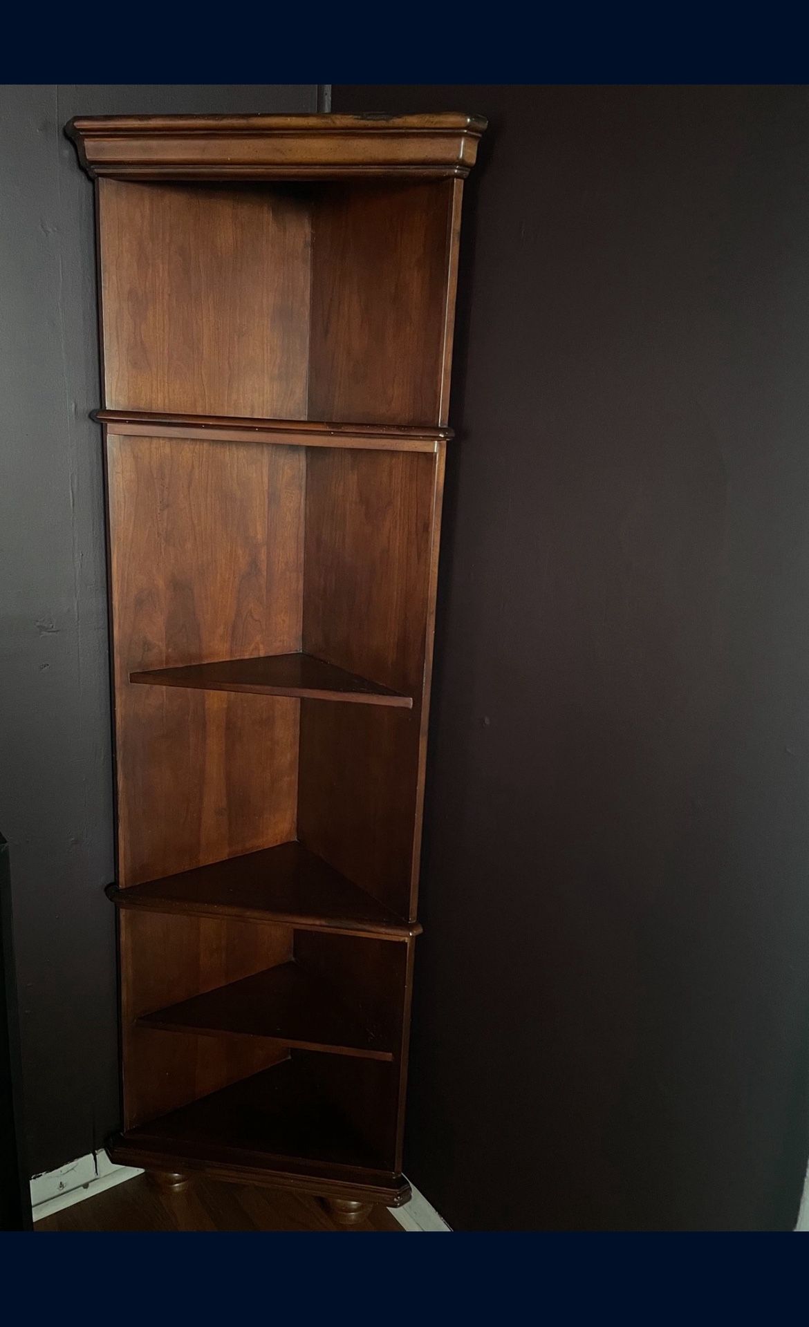 2 corner shelfs 78” tall