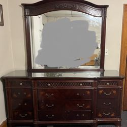 Ornate Mahogany Dresser 