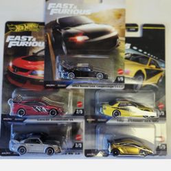 Hot Wheels Premium Fast & Furious Misubishi Porsche 911 Toyota Chaser Honda Civic
