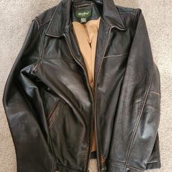 Brown Leather Eddie Bauer Jacket