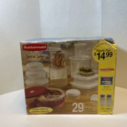 Vintage Rubbermaid Servin Saver Starter Set 29 Pieces 2002 - Rare - Brand New