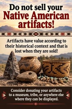 do not sell Native American artifacts