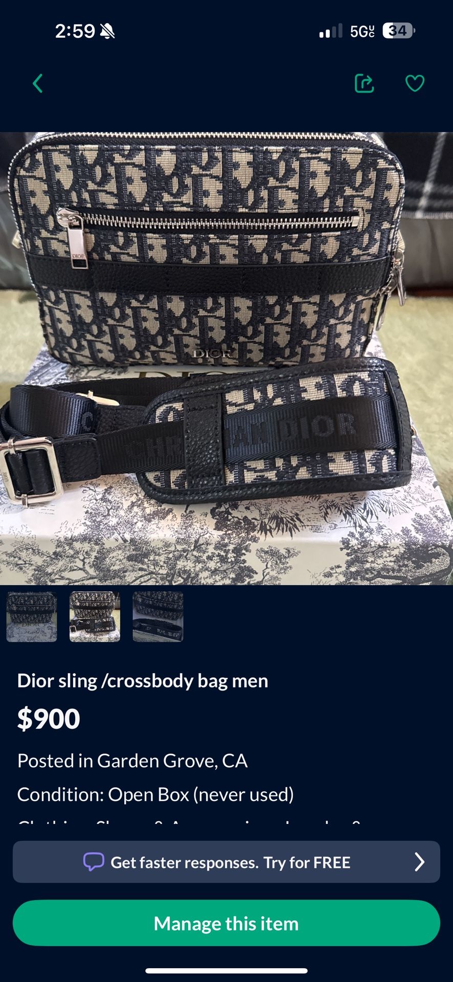 dior safari crossbody bag
