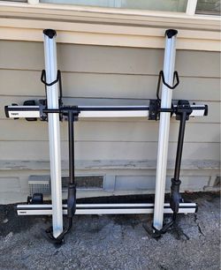 THULE ARB53 53” AEROBLADE ROOF RACK + TWO 594XT SIDEARM BIKE CARRIERS