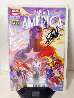 Stan Lee Signed Captain America #22 Variant Marvel NOW! Autograph Comic Book