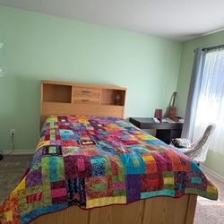 Full size bed with mattress 