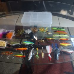 Fishing Lures With Tackle Box 